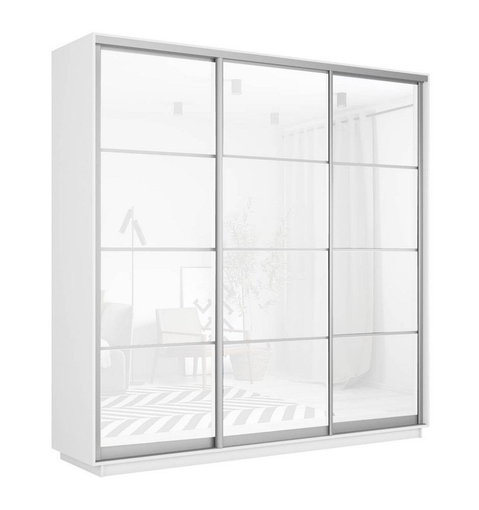 Шкаф-купе Мебельная фабрика «Е1» 3-х дверный со стеклом