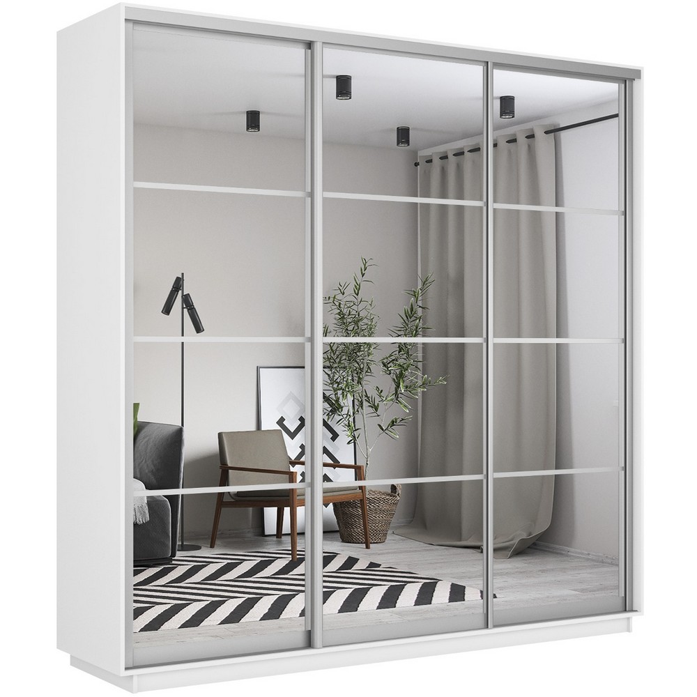 Шкаф-купе Мебельная фабрика «Е1» 3-х дверный с зеркалом