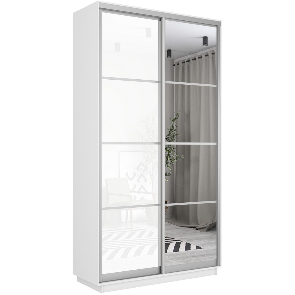 Шкаф-купе Мебельная фабрика «Е1» 2-х дверный со стеклом